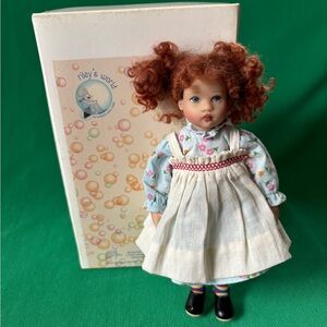 Raggedy Riley by Kish & Co collectible doll 7” w original box certificate 2005
